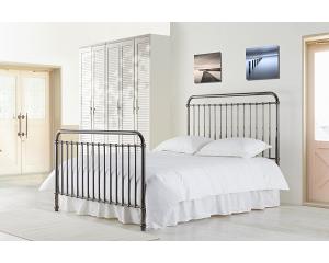 4ft6 Double Black Nickel Traditional Victorian Metal Bed Frame Bedstead